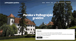 Desktop Screenshot of grad-polhovgradec.si